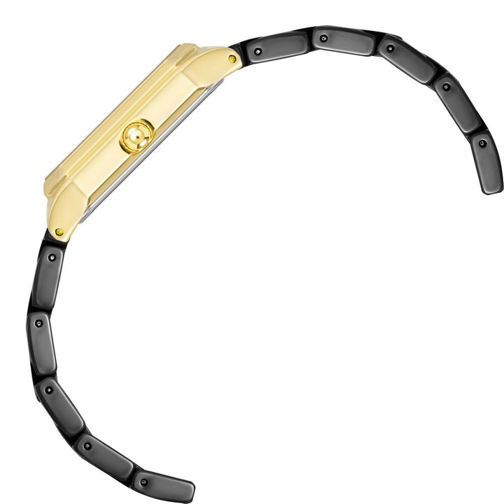 Anne Klein Quartz Analog Black Dial Ceramic Strap Watch for Women