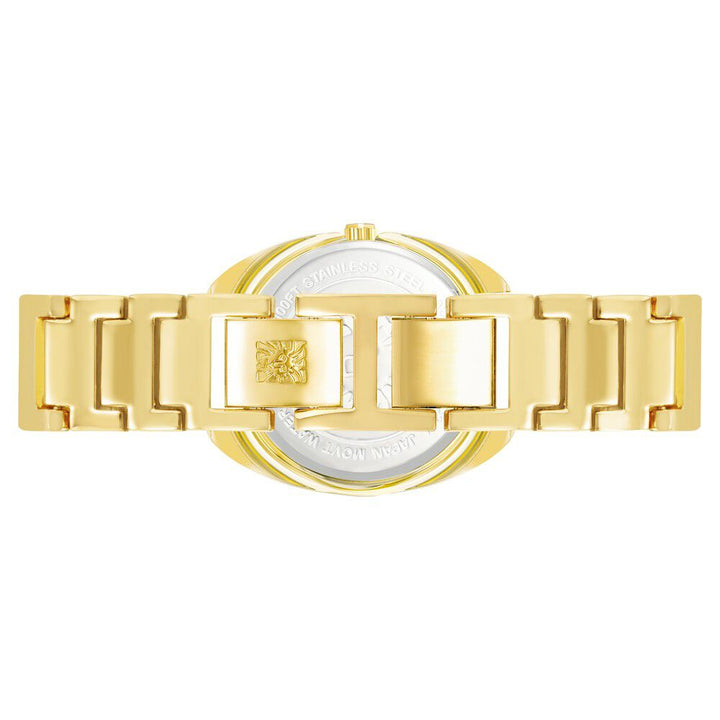 Anne Klein Quartz Analog Brown Dial Metal Strap Watch For Women