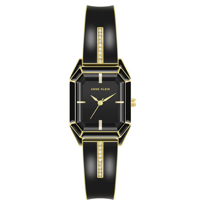 Anne Klein Quartz Analog Black Dial Stainless Steel Strap Watch For Women