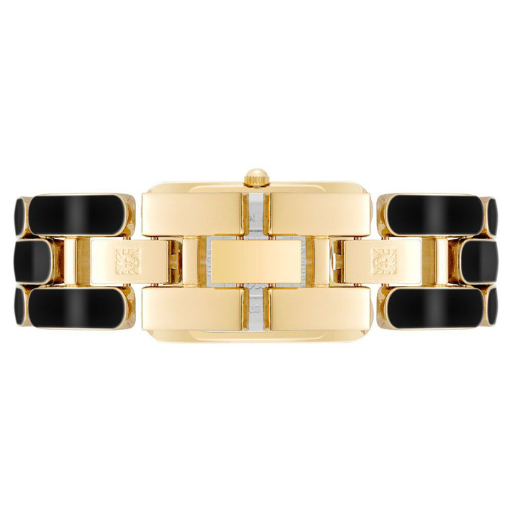 Anne Klein Quartz Analog Black Dial Plastic Strap Watch for Women