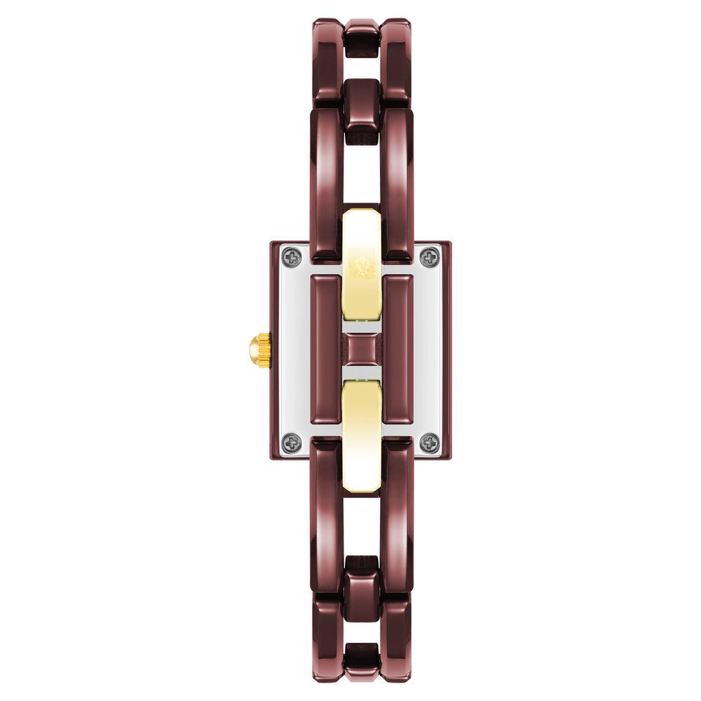 Anne Klein Quartz Analog Brown dial Ceramic Strap Watch for Women AK4080BNBN