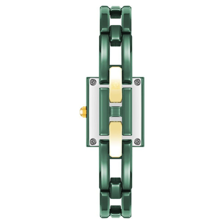 Anne Klein Quartz Analog Green dial Ceramic Strap Watch for Women AK4080GNGN