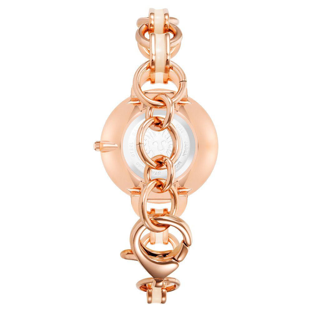 Anne Klein Quartz Analog Pink Dial Metal Strap Watch For Women