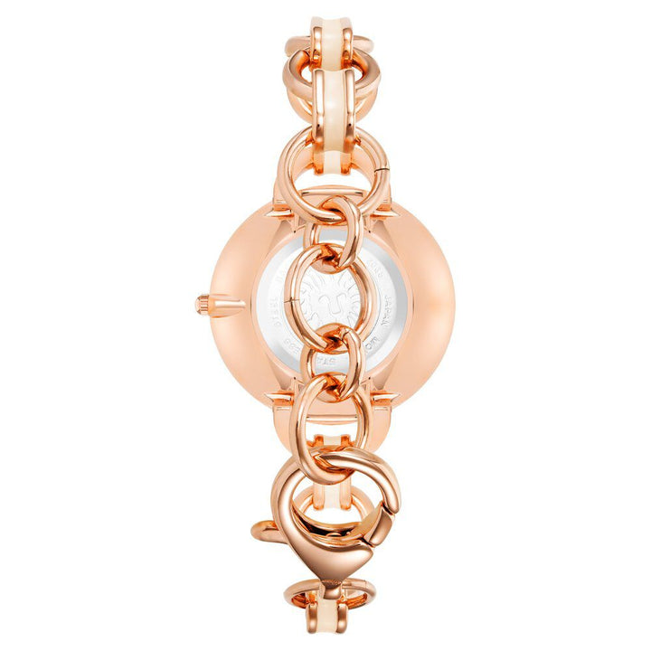 Anne Klein Quartz Analog Pink Dial Metal Strap Watch For Women