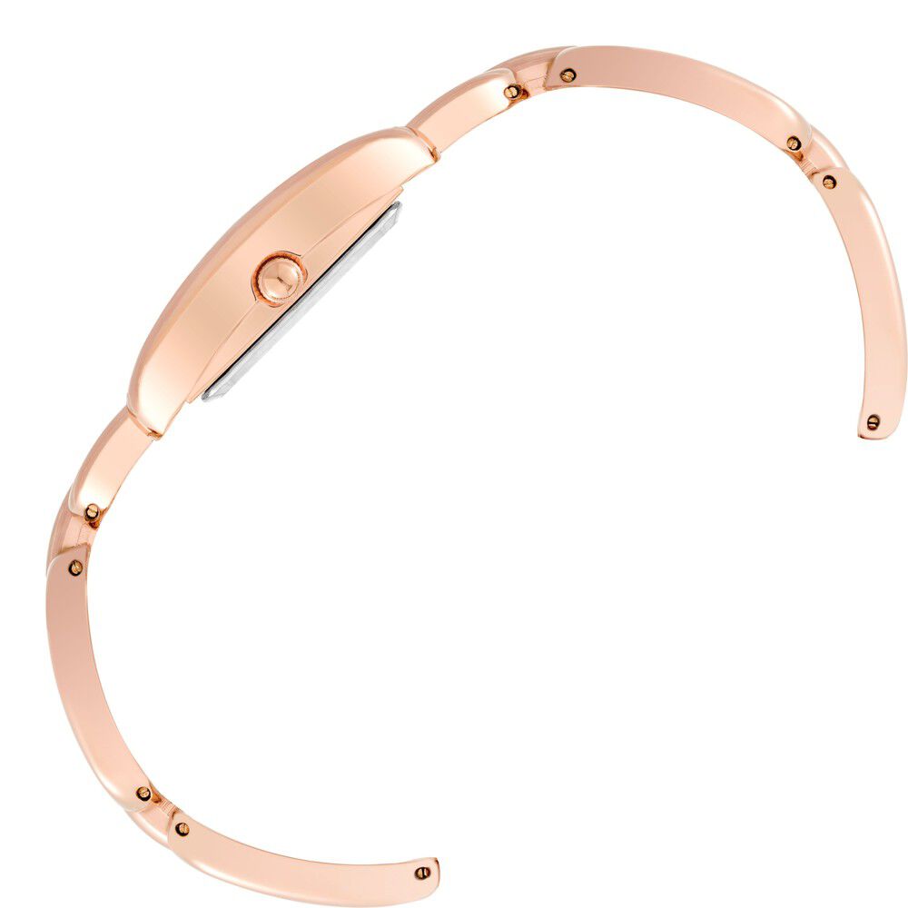 Anne Klein Quartz Analog Rose Gold Dial Metal Strap Watch for Women