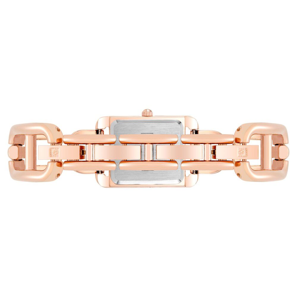 Anne Klein Quartz Analog Rose Gold Dial Metal Strap Watch for Women