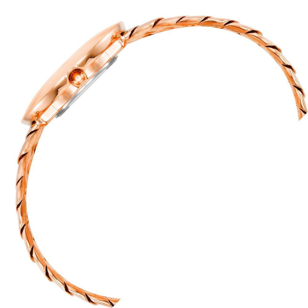 Anne Klein Quartz Analog White dial Metal Strap Watch for Women AK4100MPRGW