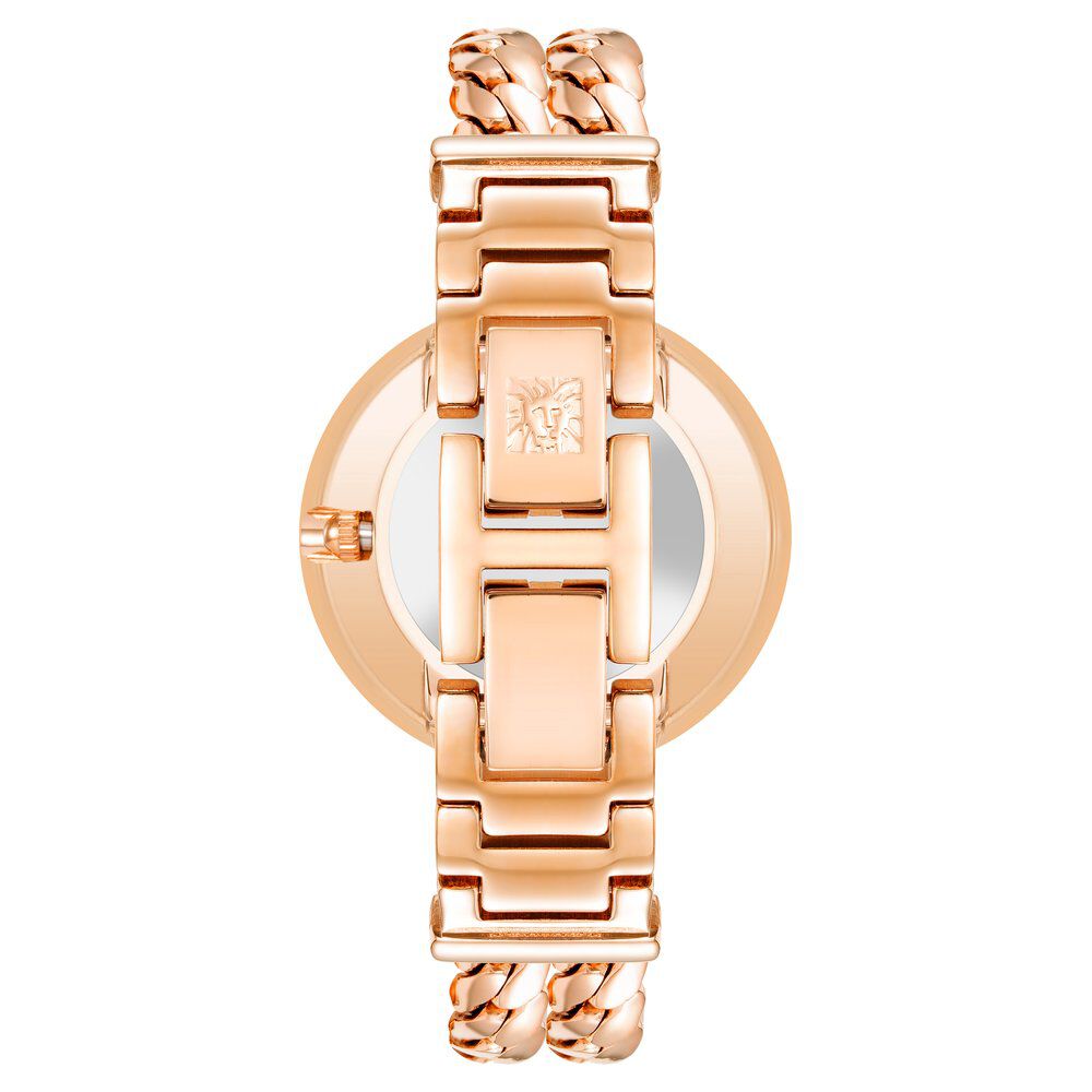 Anne Klein Quartz Analog White dial Metal Strap Watch for Women AK4100MPRGW