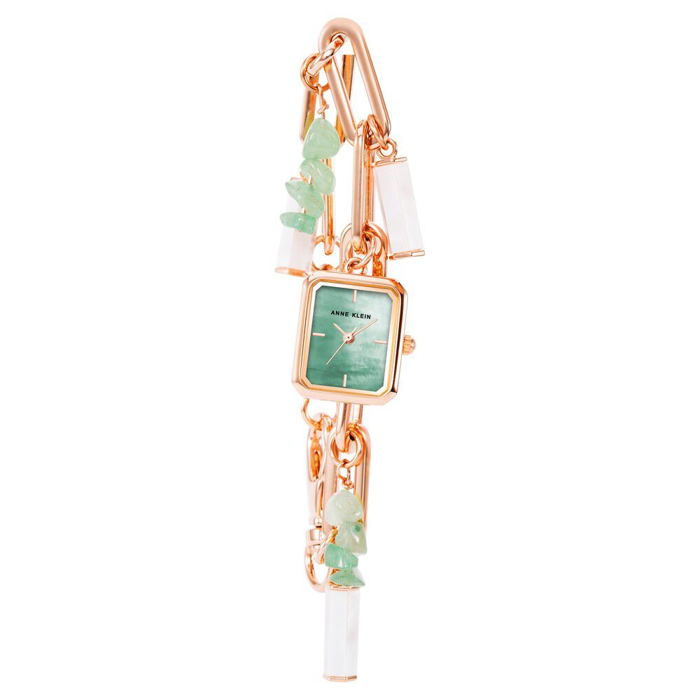 Anne Klein Quartz Analog Mother Of Pearl Dial Metal Strap Watch for Women