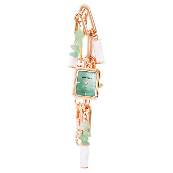 Anne Klein Quartz Analog Mother Of Pearl Dial Metal Strap Watch for Women