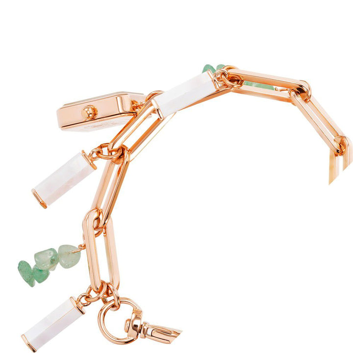 Anne Klein Quartz Analog Mother Of Pearl Dial Metal Strap Watch for Women