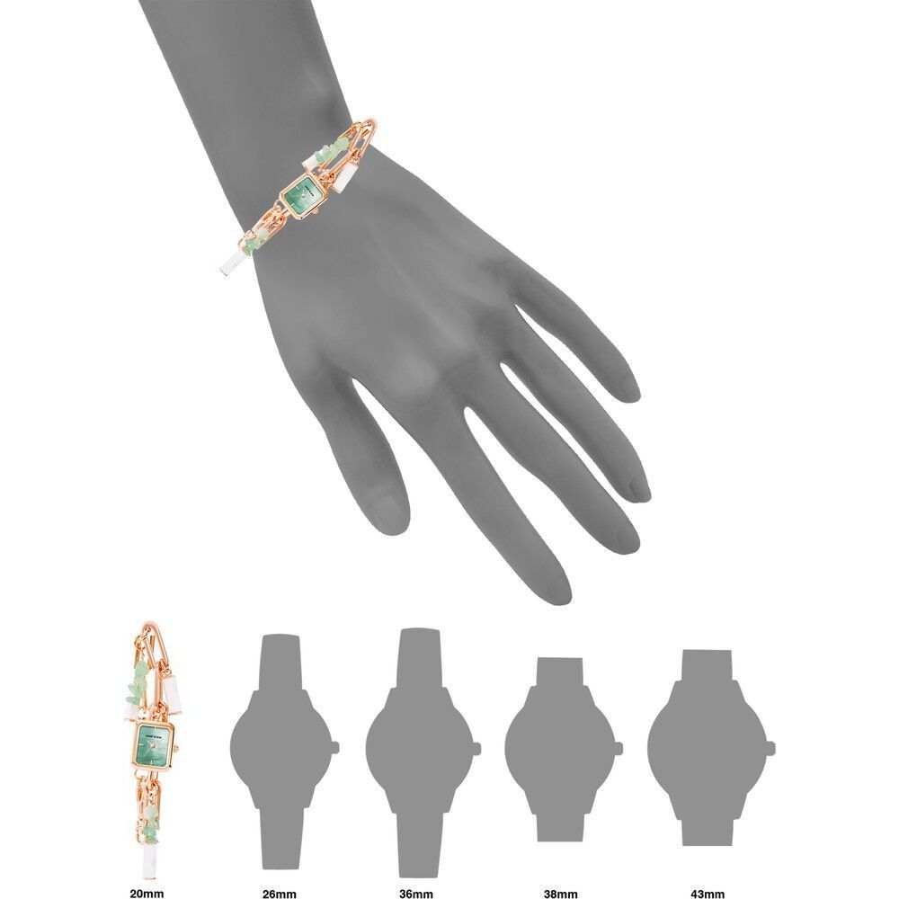 Anne Klein Quartz Analog Mother Of Pearl Dial Metal Strap Watch for Women