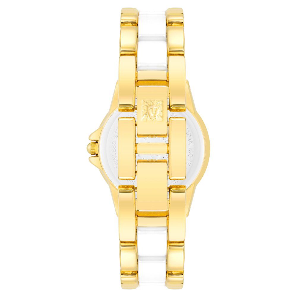 Anne Klein Quartz Analog Mother of Pearl dial Metal Strap Watch for Women AK4118WTGB