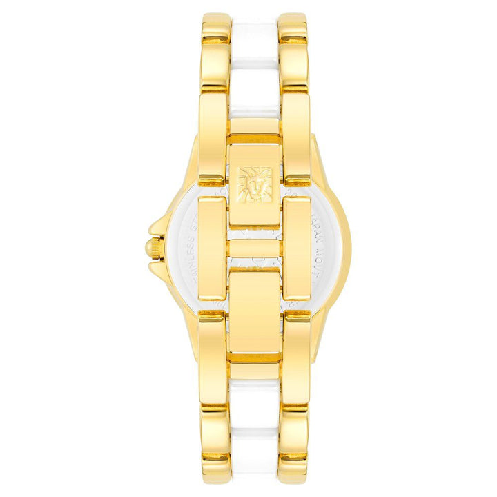 Anne Klein Quartz Analog Mother of Pearl dial Metal Strap Watch for Women AK4118WTGB