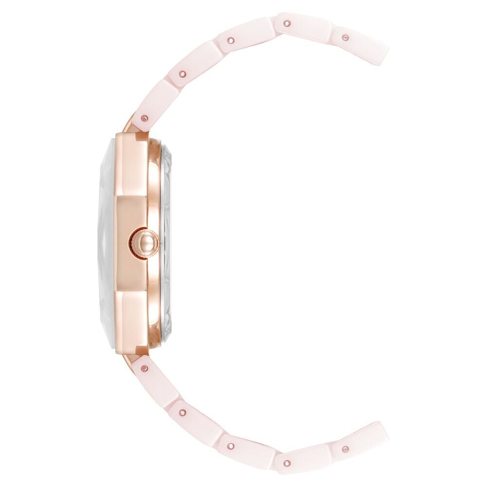 Anne Klein Quartz Analog Mother Of Pearl Dial Ceramic Strap Watch For Women AK5064RGBH