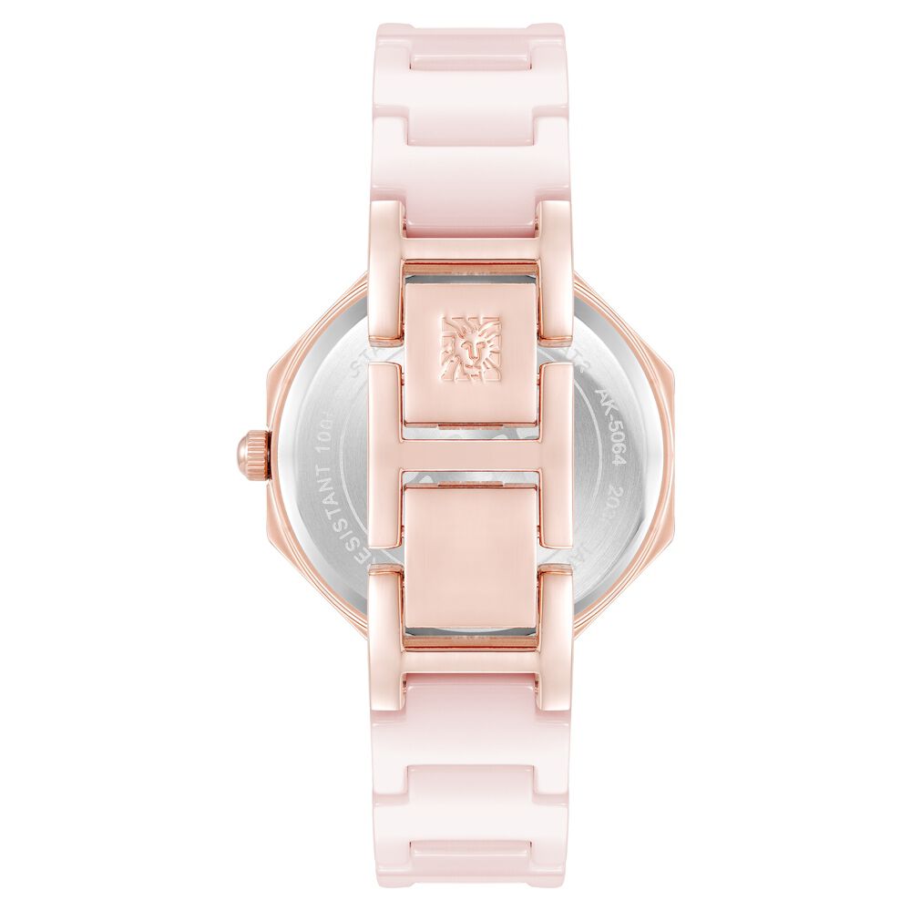 Anne Klein Quartz Analog Mother Of Pearl Dial Ceramic Strap Watch For Women AK5064RGBH