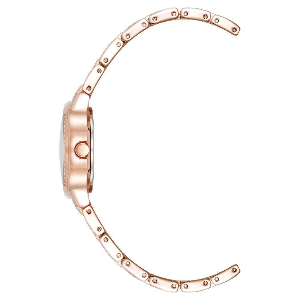 Anne Klein Quartz Analog Mother Of Pearl Dial Metal Strap Watch For Women AK5104BMRG