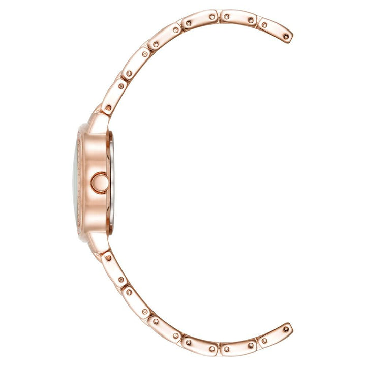 Anne Klein Quartz Analog Mother Of Pearl Dial Metal Strap Watch For Women AK5104BMRG