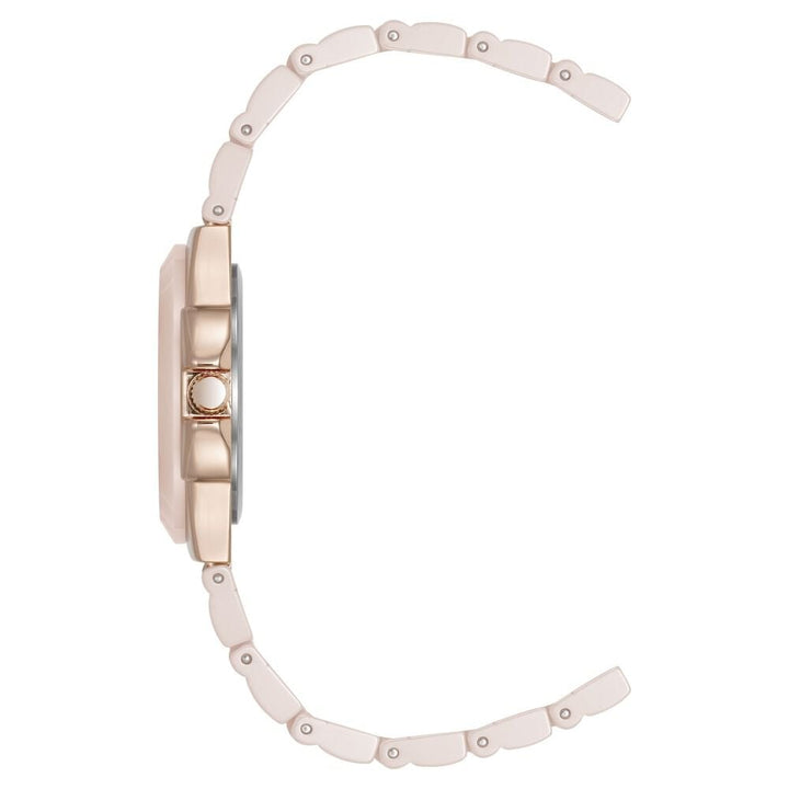 Anne Klein Quartz Analog Mother Of Pearl Dial Ceramic Strap Watch For Women AK5112RGBH