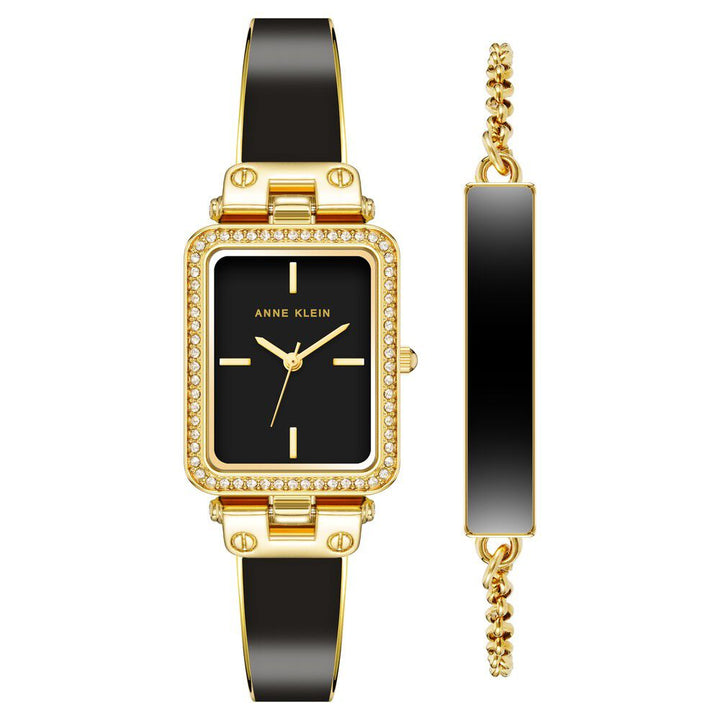 Anne Klein Quartz Analog Black Dial Enamel Strap Watch for Women