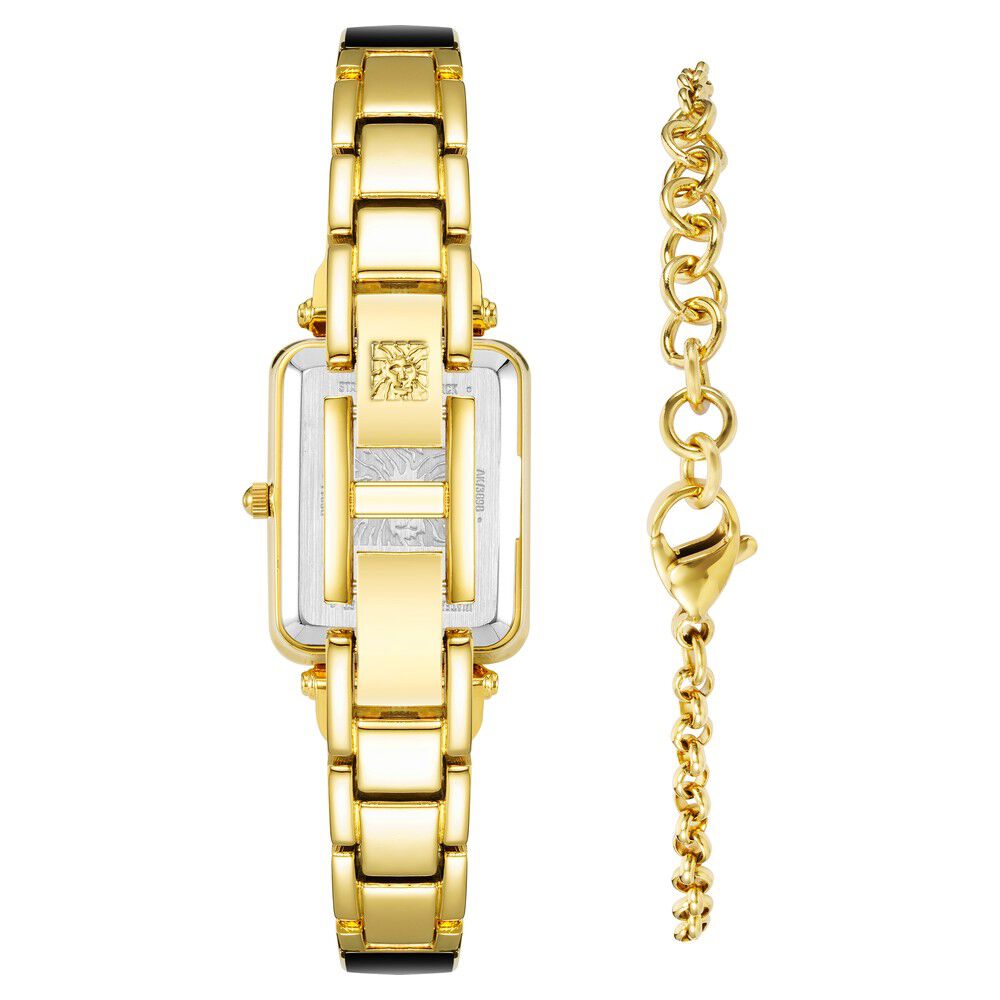 Anne Klein Quartz Analog Black Dial Enamel Strap Watch For Women