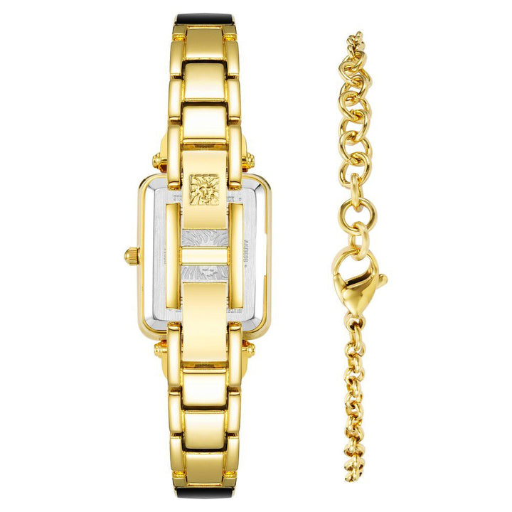 Anne Klein Quartz Analog Black Dial Enamel Strap Watch for Women