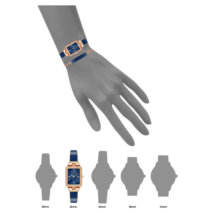 Anne Klein Quartz Analog Blue Dial Plastic Strap Watch For Women