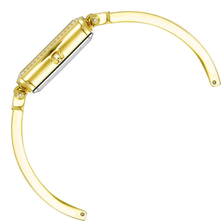 Anne Klein Quartz Analog Red Dial Stainless Steel Strap Watch for Women