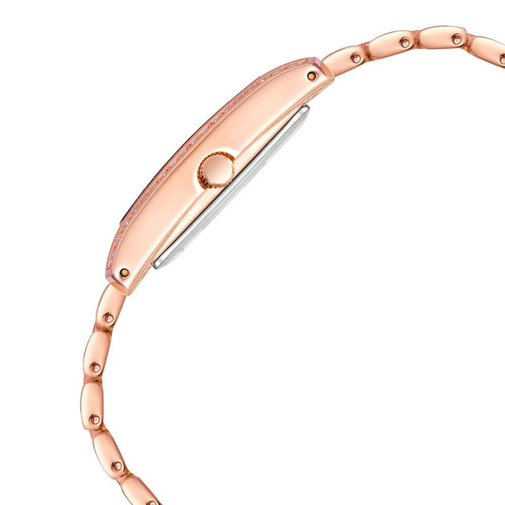 Anne Klein Quartz Analog Rose Gold Dial Metal Strap Watch for Women NEAKB3990RGST