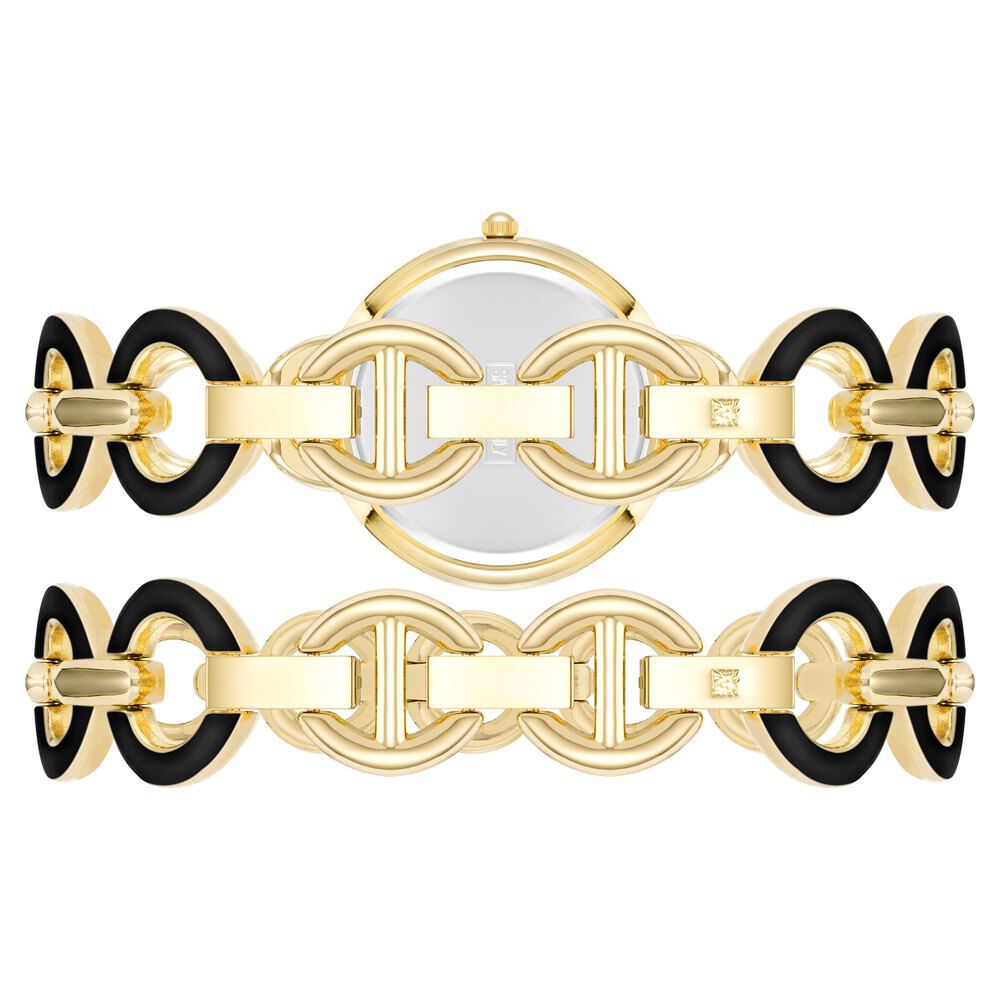 Anne Klein Quartz Analog Black Dial Stainless Steel Strap Watch for Women