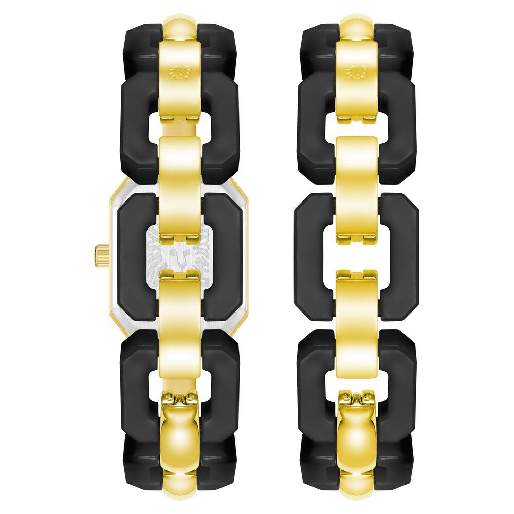 Anne Klein Quartz Analog Black dial Metal Strap Watch for Women AKB4078BKSTW