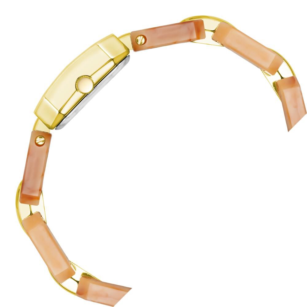 Anne Klein Quartz Analog Pink dial Metal Strap Watch for Women AKB4078RUSTW