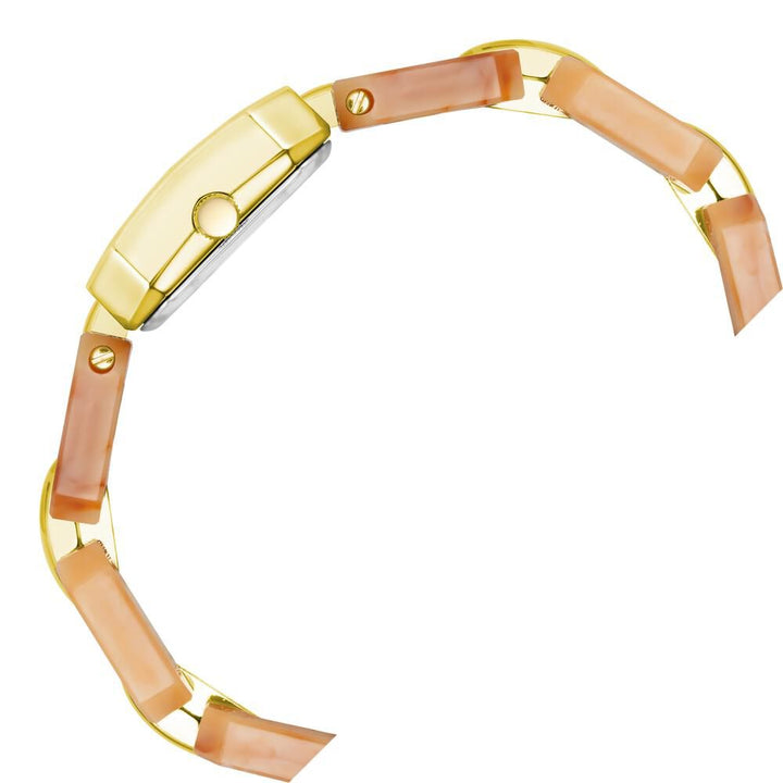 Anne Klein Quartz Analog Pink dial Metal Strap Watch for Women AKB4078RUSTW