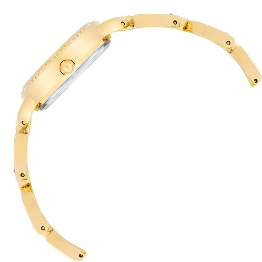 Anne Klein Quartz Analog Mother Of Pearl dial Metal Strap Watch for Women AKB4104GPST