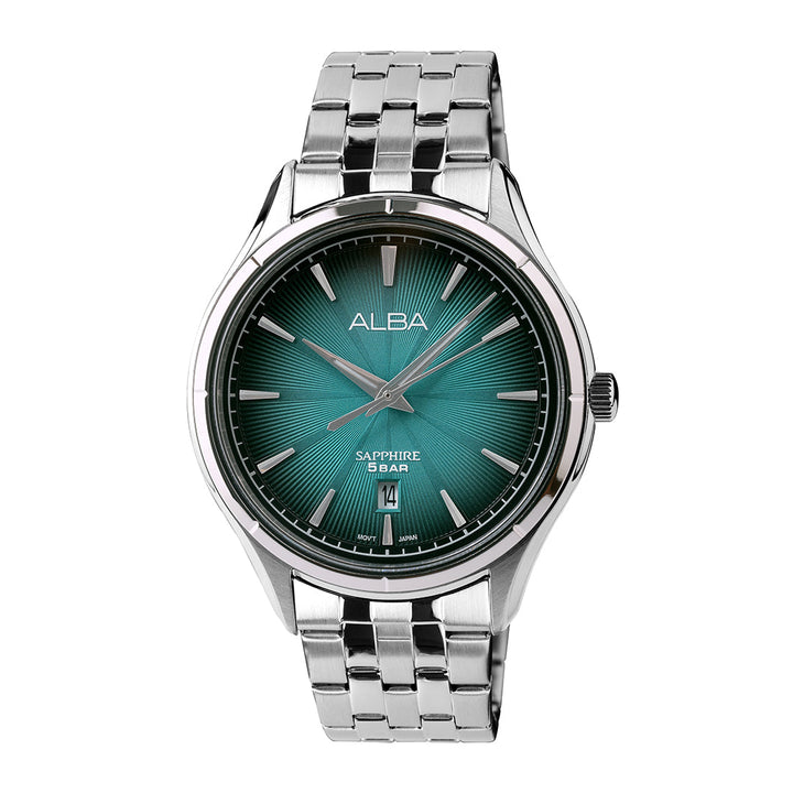 AS9T71X1 Marine Blue Patterned Dial Quartz Watch