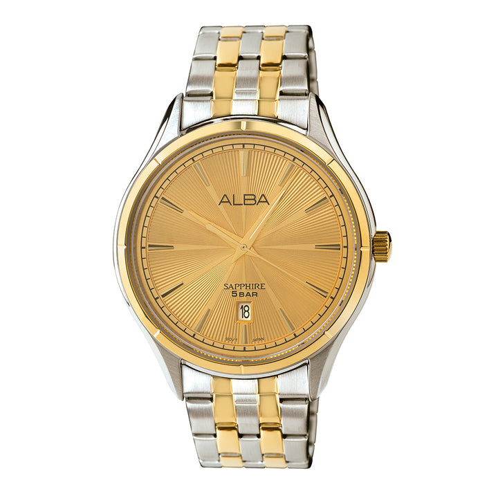 AS9T64X1 Golden Poppy Patterned Dial Quartz Watch