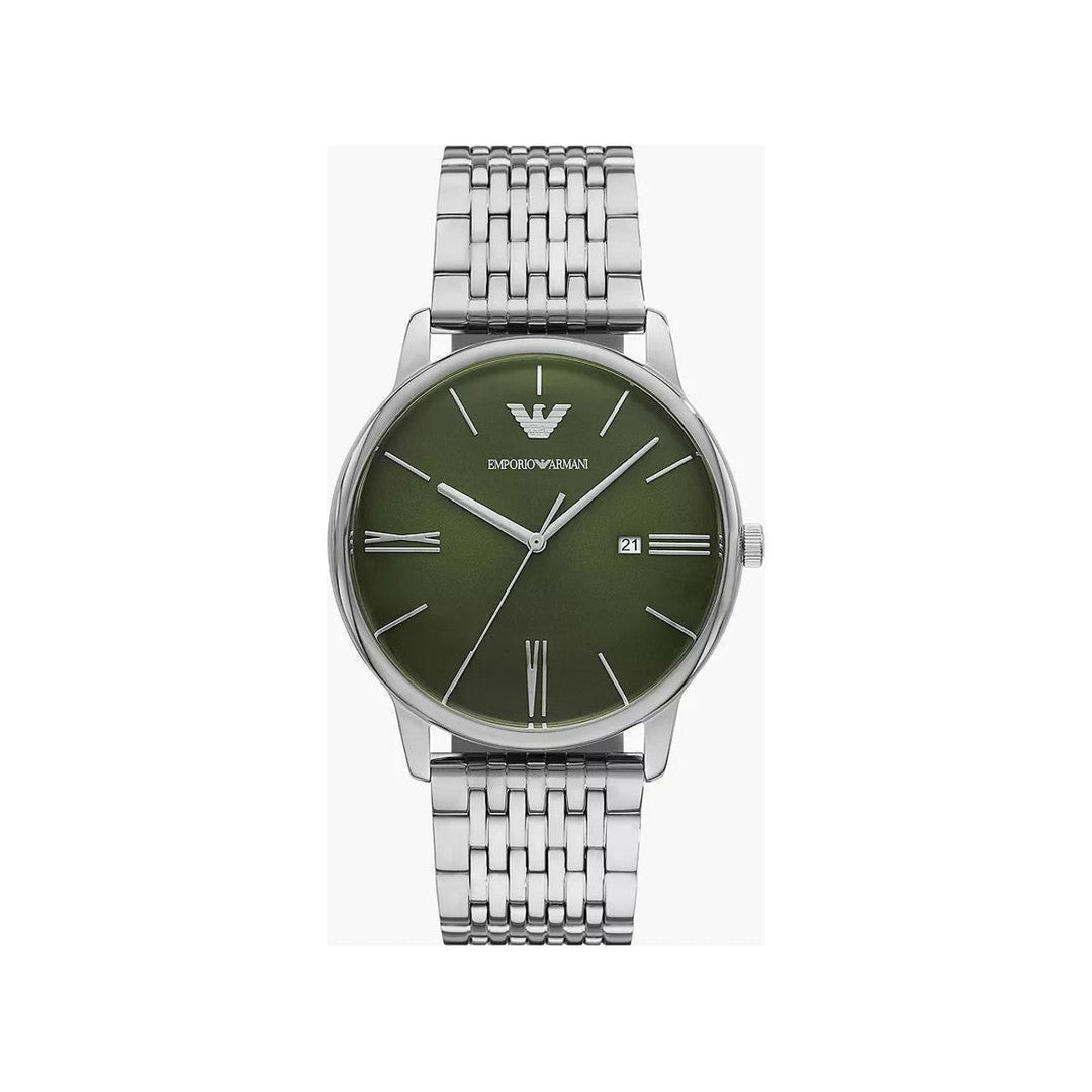 Emporio Armani Three-Hand Date Stainless Steel Watch AR11644