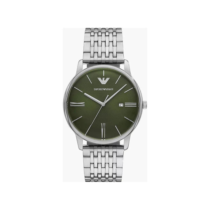 Emporio Armani Three-Hand Date Stainless Steel Watch AR11644