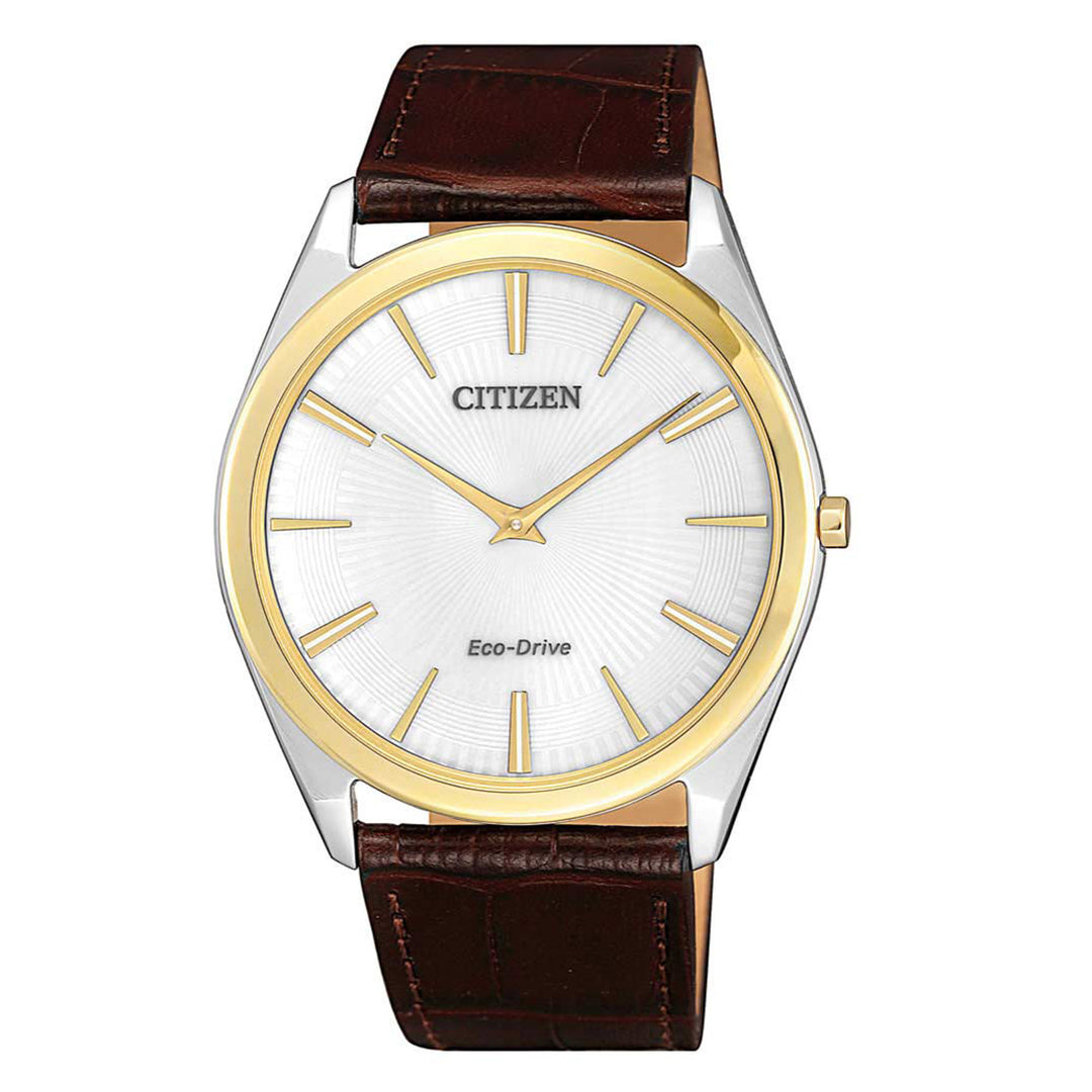 CITIZEN ECO-DRIVE GENTS WATCH WHITE DIAL - AR3074-03A