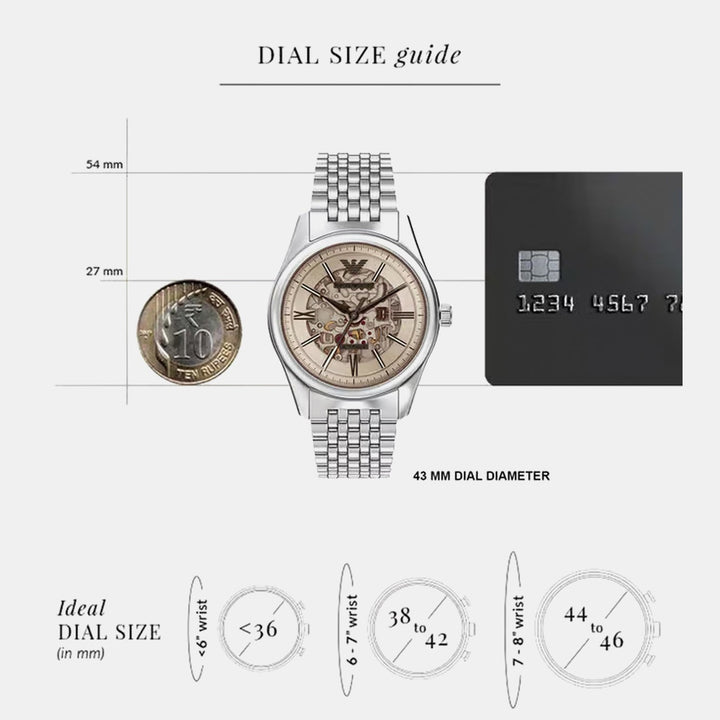 Emporio Armani Antonio AR60095 Silver Dial Men&