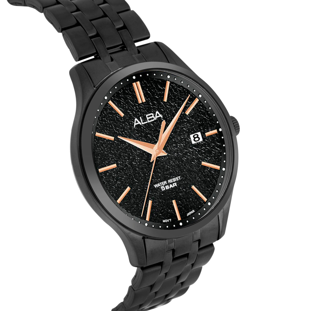 AS9R25X1 Black Marble Dial Watch