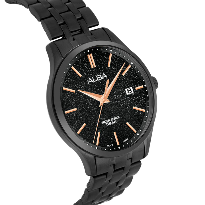 AS9R25X1 Black Marble Dial Watch