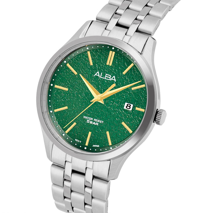 AS9R29X1 Green Marble Dial Watch