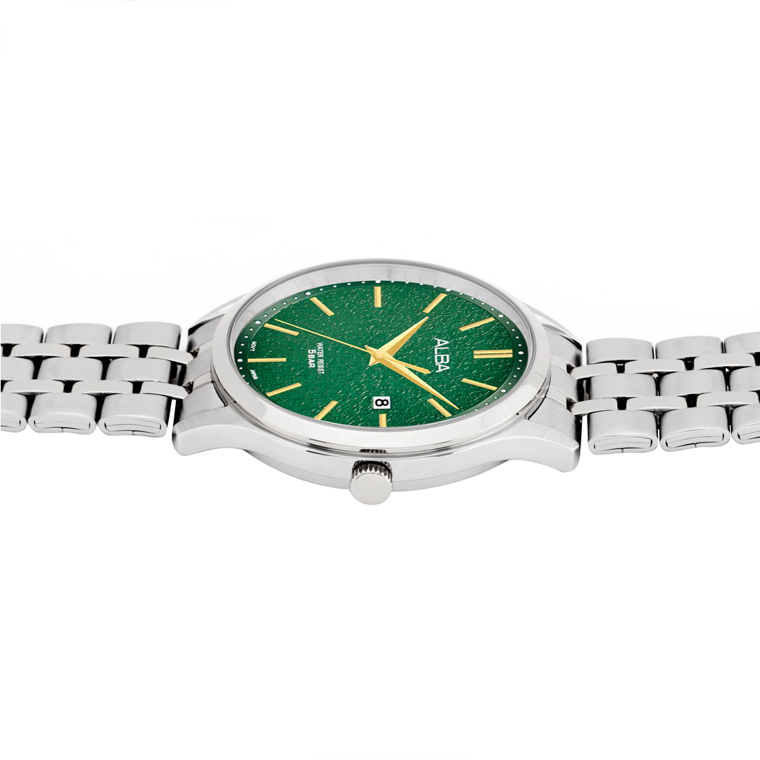 AS9R29X1 Green Marble Dial Watch