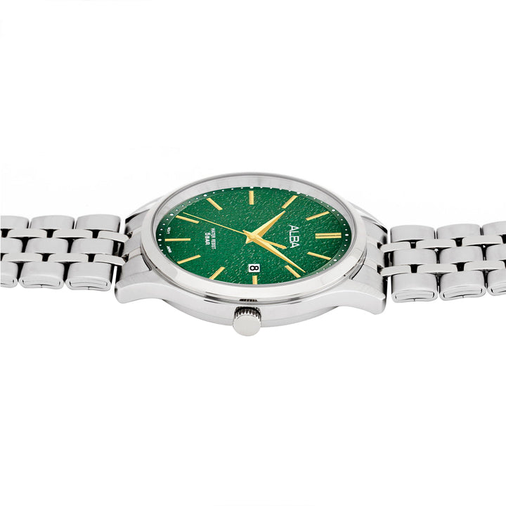 AS9R29X1 Green Marble Dial Watch