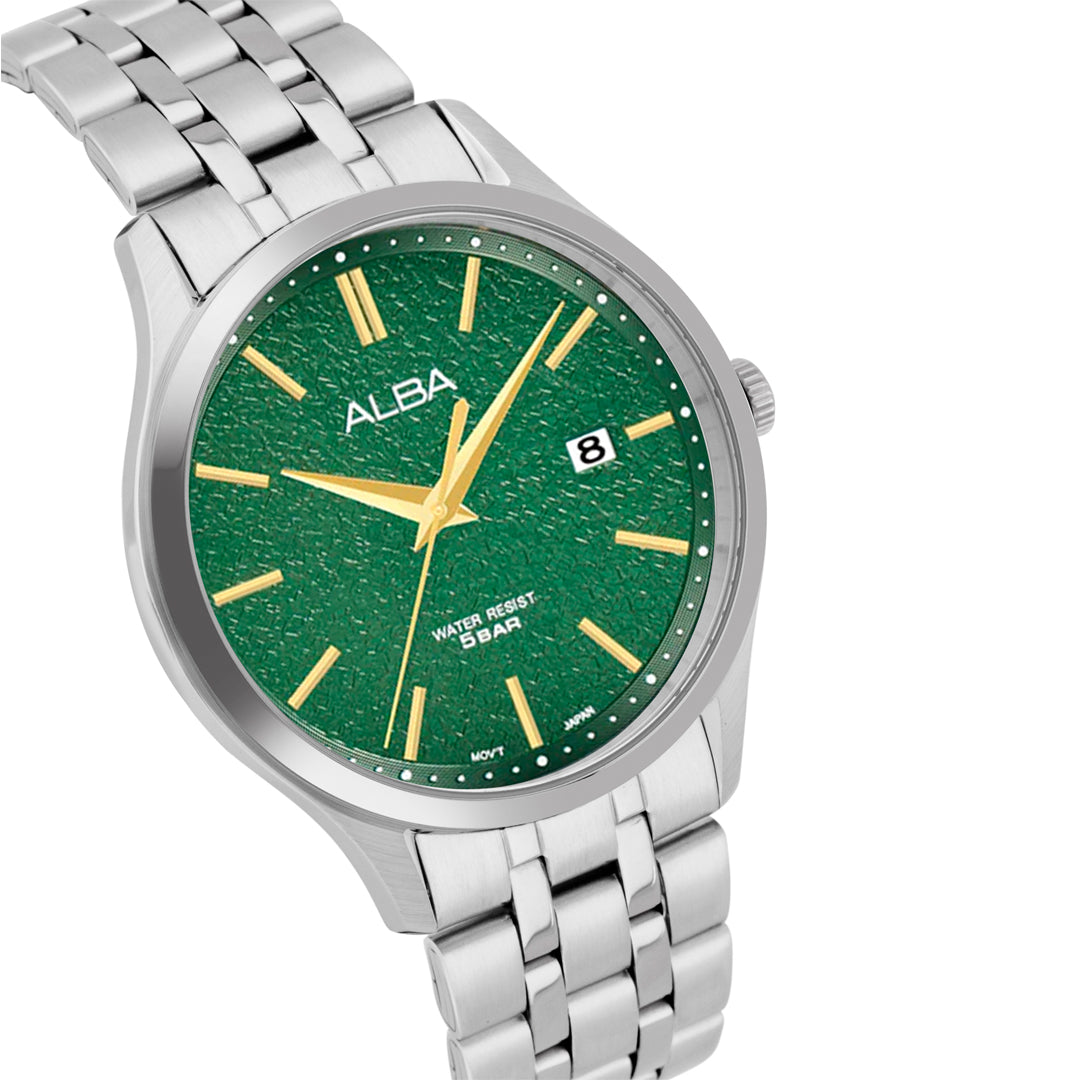 AS9R29X1 Green Marble Dial Watch