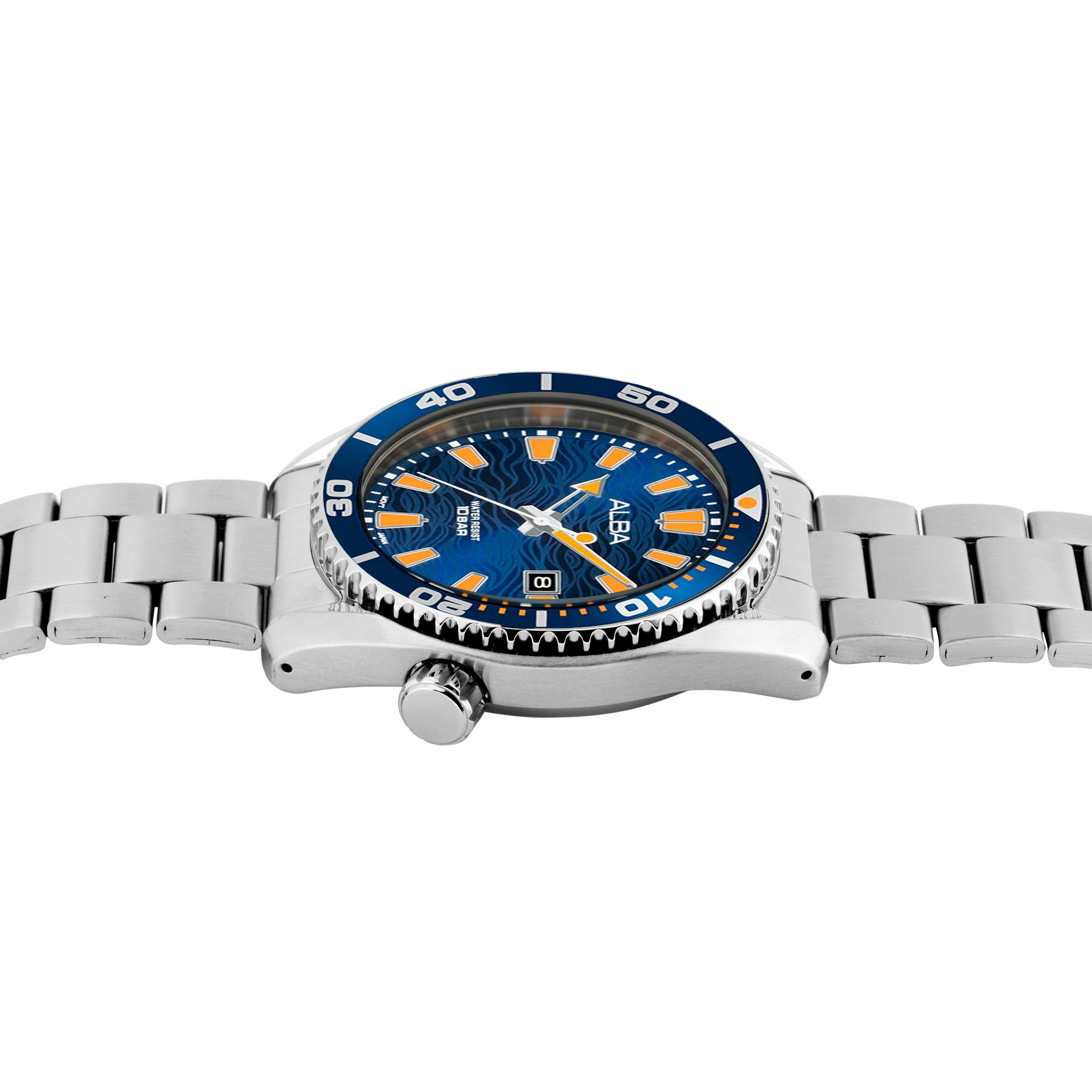 Alba AS9R67X1 Blue Surf Dial Water Resistant – The Watch Factory
