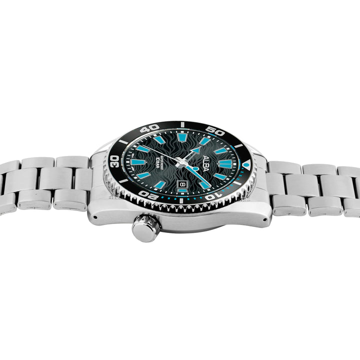 AS9R71X1 Black Surf Dial with Black+Blue Rotating Bezel Water Resistant