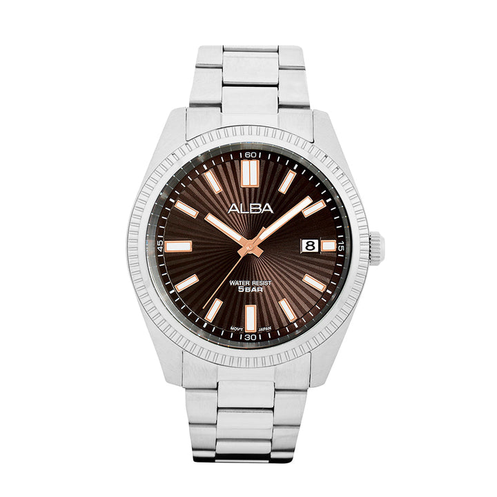 AS9S65X1 Brown Textured Dial Watch