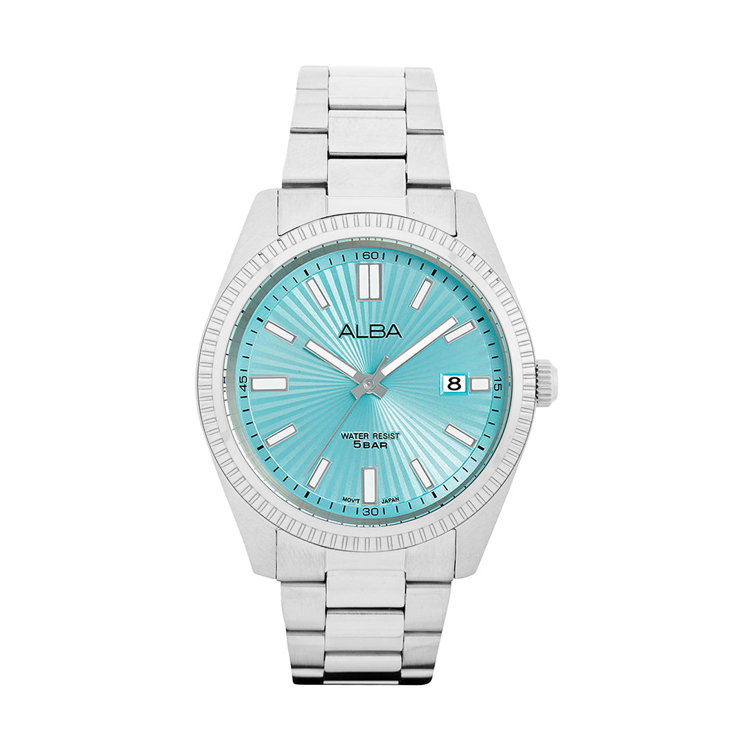 AS9S71X1 Pale Turquoise Blue Watch